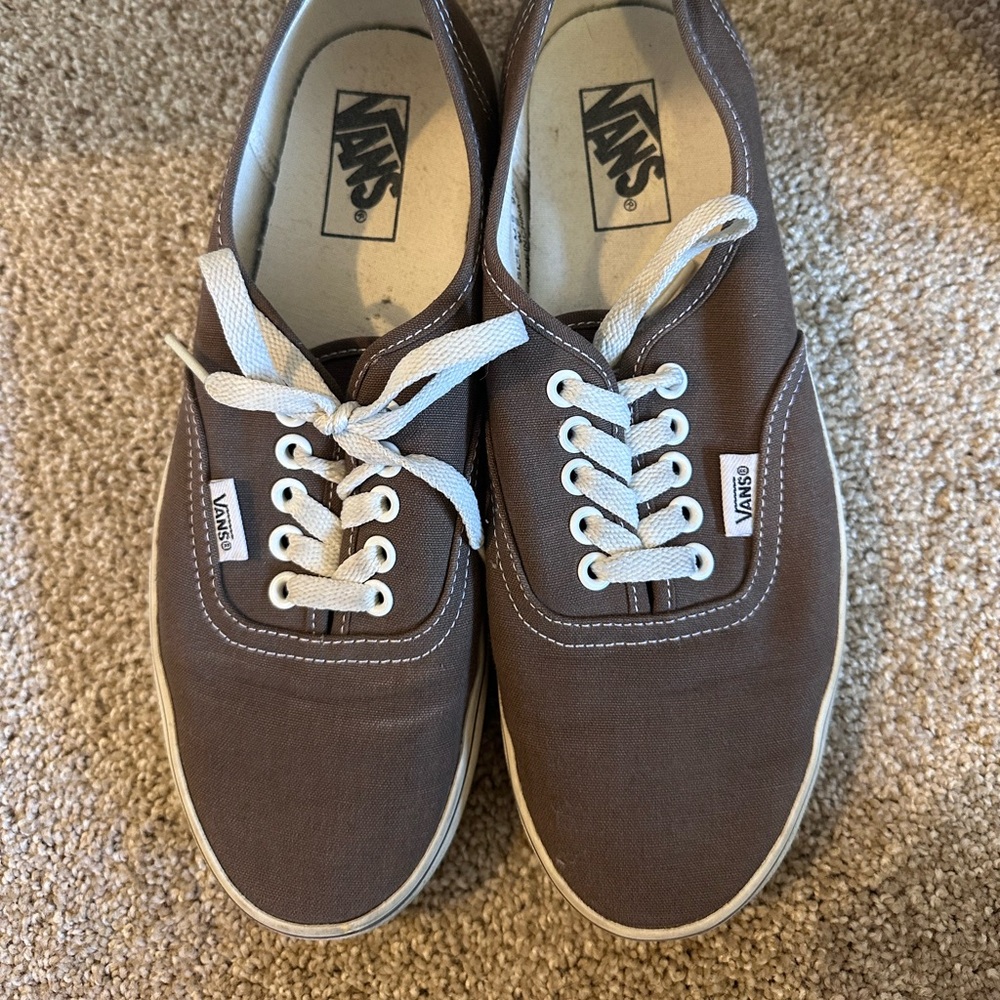 Vans Chocolate Canvas Sneakers men’s 8/womens 9.5